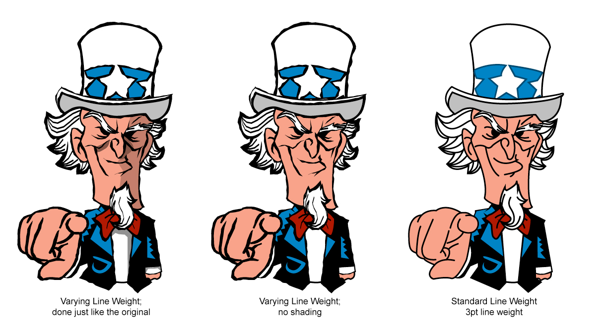 Line weight variations